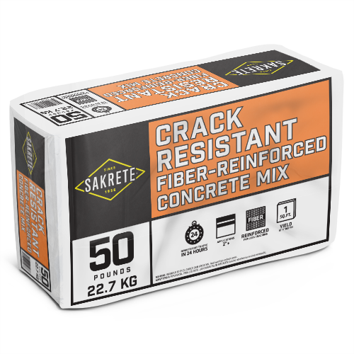 sakrete crack resistant concrete mix