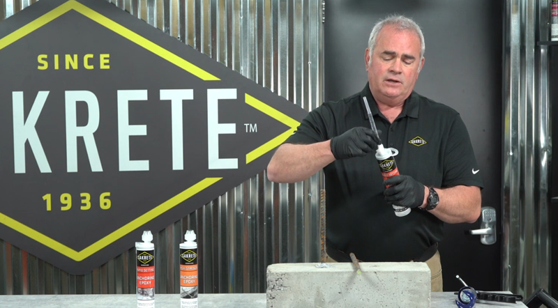 Setting up Sakrete Epoxy