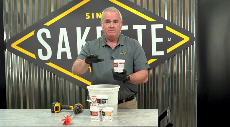 Sakrete employee discussing products