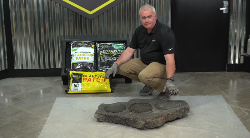 repairing damaged asphalt