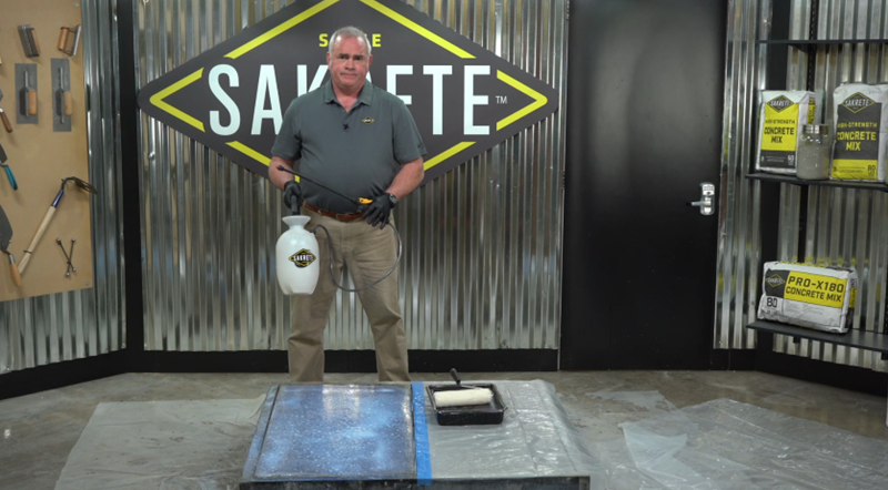 curing concrete sakrete